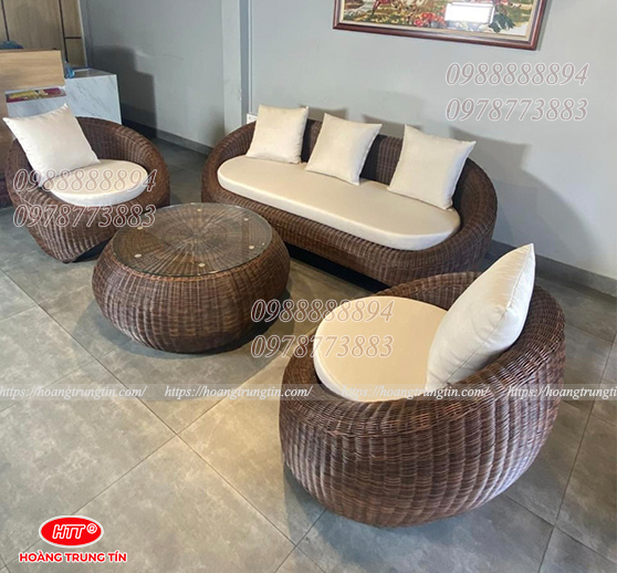 Bộ sofa giả mây HTT-SFGM05