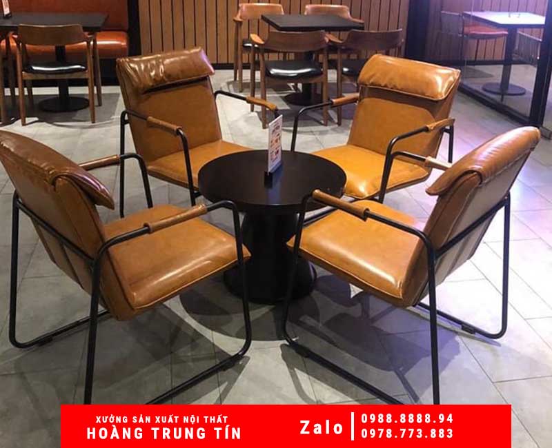 Bộ bàn ghế sofa sắt nệm HTT-02