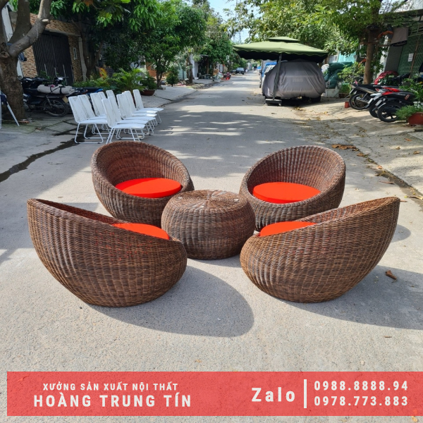 Bộ sofa nhựa giả mây (10)