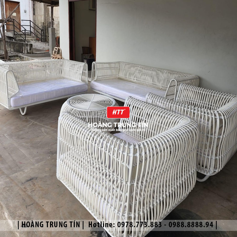 Sofa đan nhựa giả mây HTT077