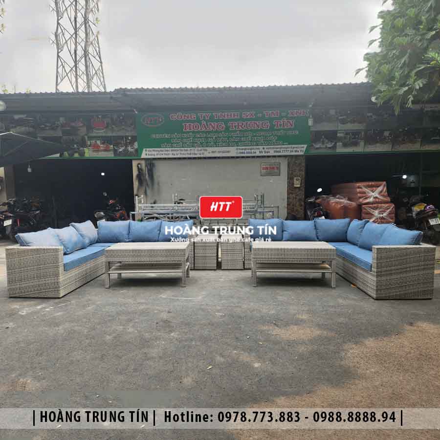 Sofa đan nhựa giả mây HTT10