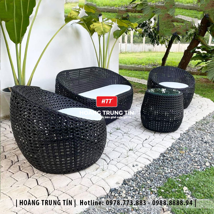 Sofa đan nhựa giả mây HTT079