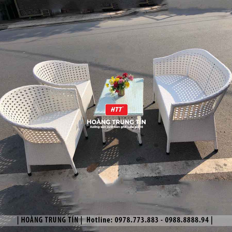 Sofa đan nhựa giả mây HTT30