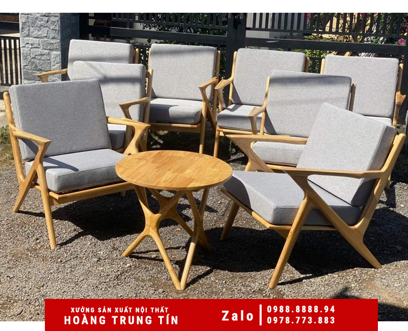 Bộ Sofa gỗ công nghiệp