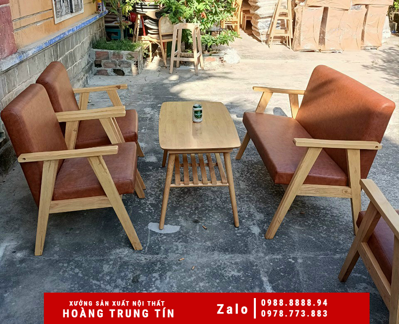 Bộ Sofa gỗ công nghiệp