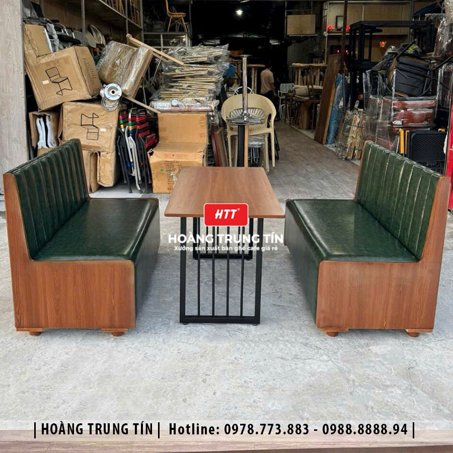 Sofa gỗ nệm cafe HTT06