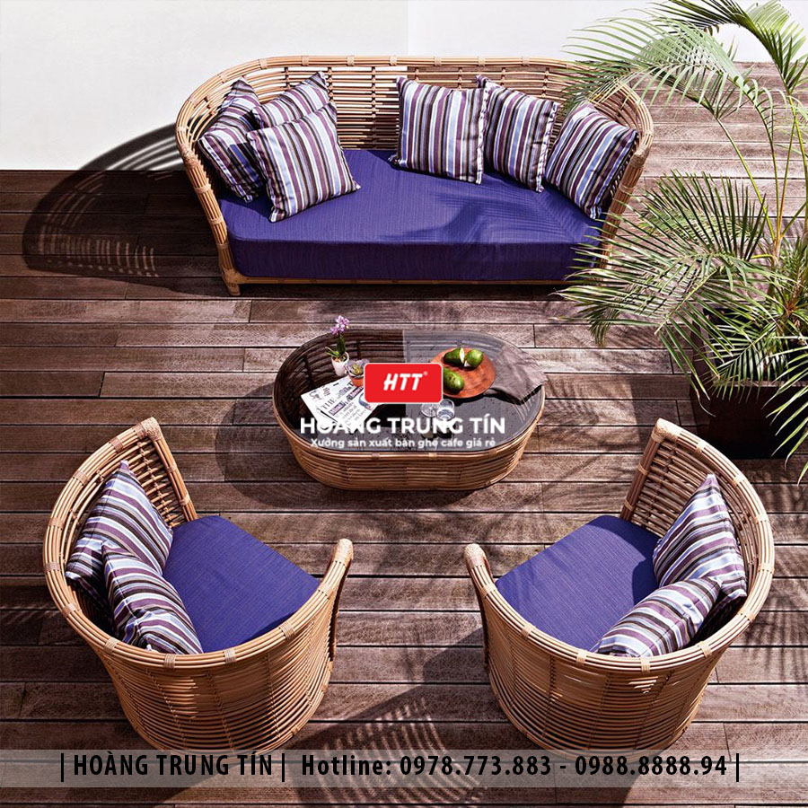 Sofa Đan Nhựa Giả Mây HTT057