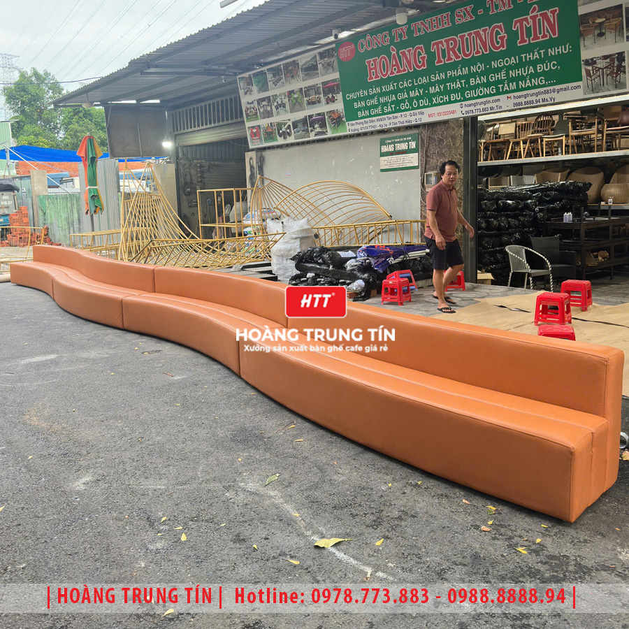 Sofa nệm băng dài theo yêu cầu HTT01