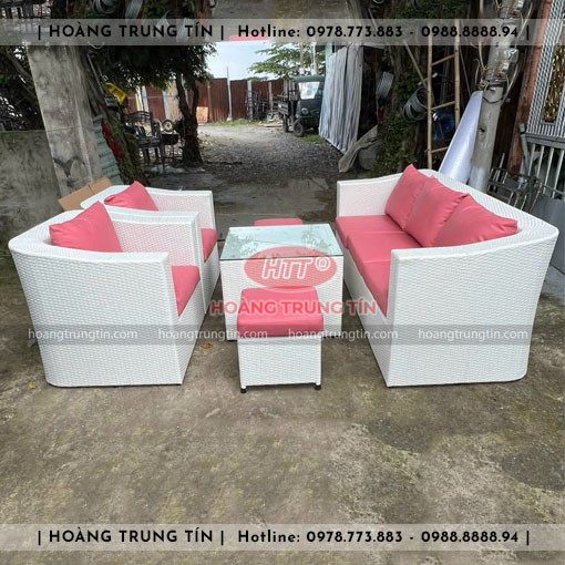 Sofa đan nhựa giả mây HTT008