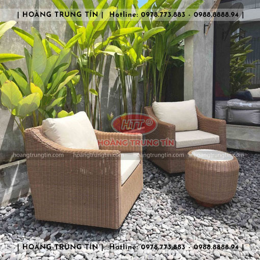 Sofa đan nhựa giả mây HTT013