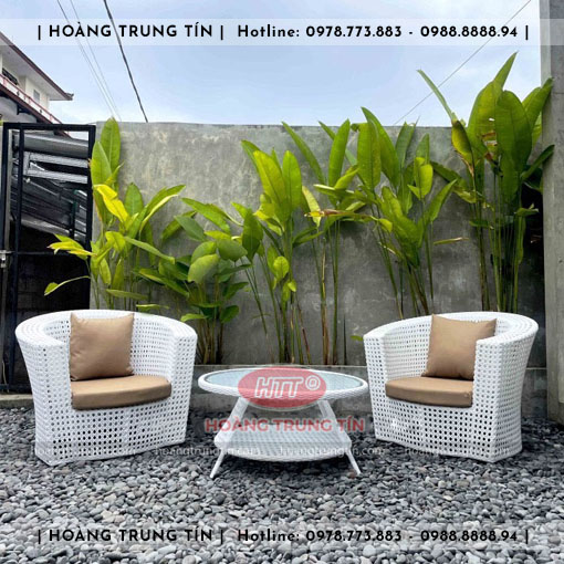 Sofa đan nhựa giả mây HTT015
