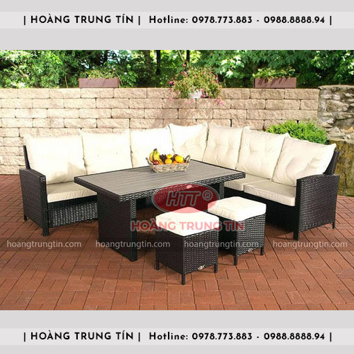 Sofa đan nhựa giả mây HTT022