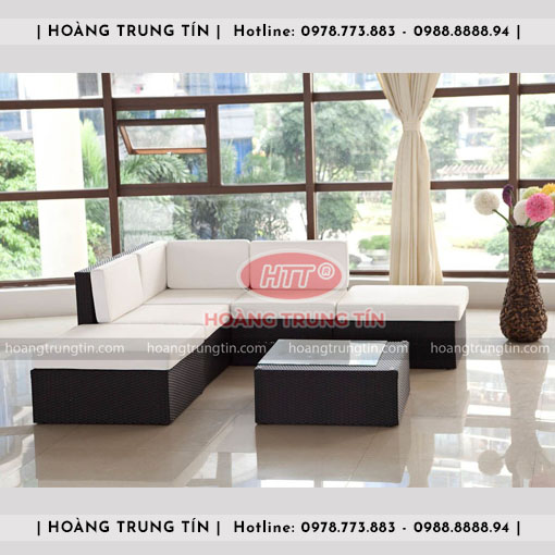 Sofa đan nhựa giả mây HTT025