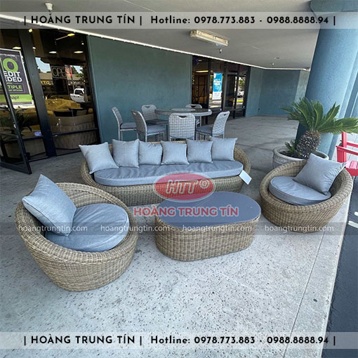 Sofa đan nhựa giả mây HTT044