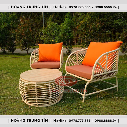 Sofa đan nhựa giả mây HTT046