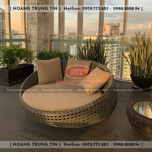 Sofa đan nhựa giả mây HTT047