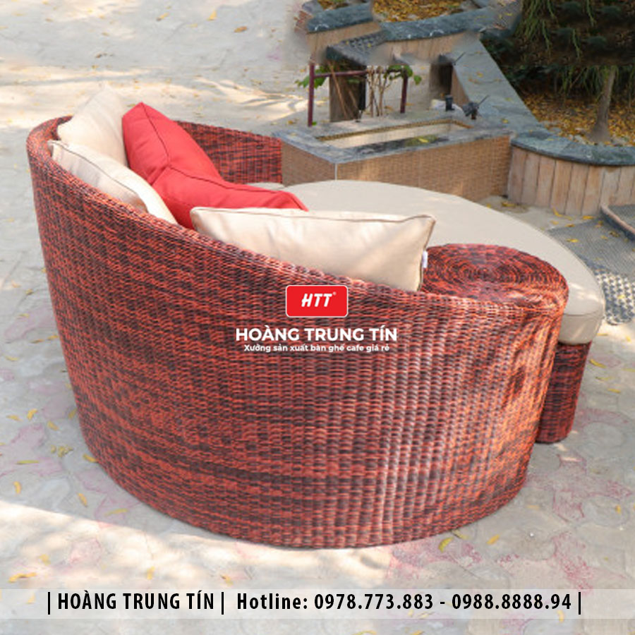 Sofa đan nhựa giả mây HTT073