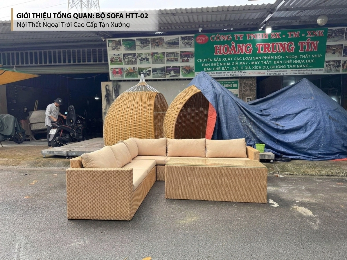 Sofa Nhựa Giả Mây HTT 02