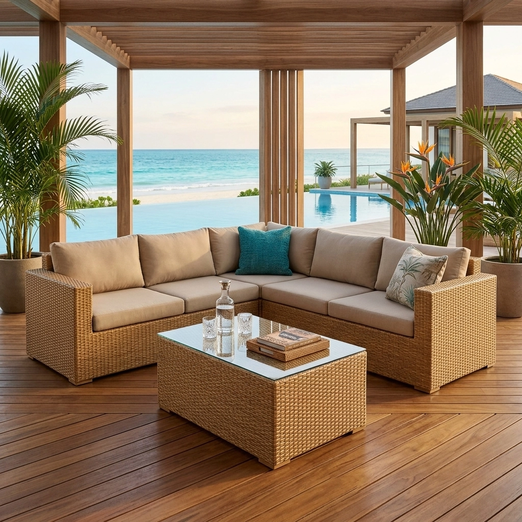 Sofa Nhựa Giả Mây HTT 02