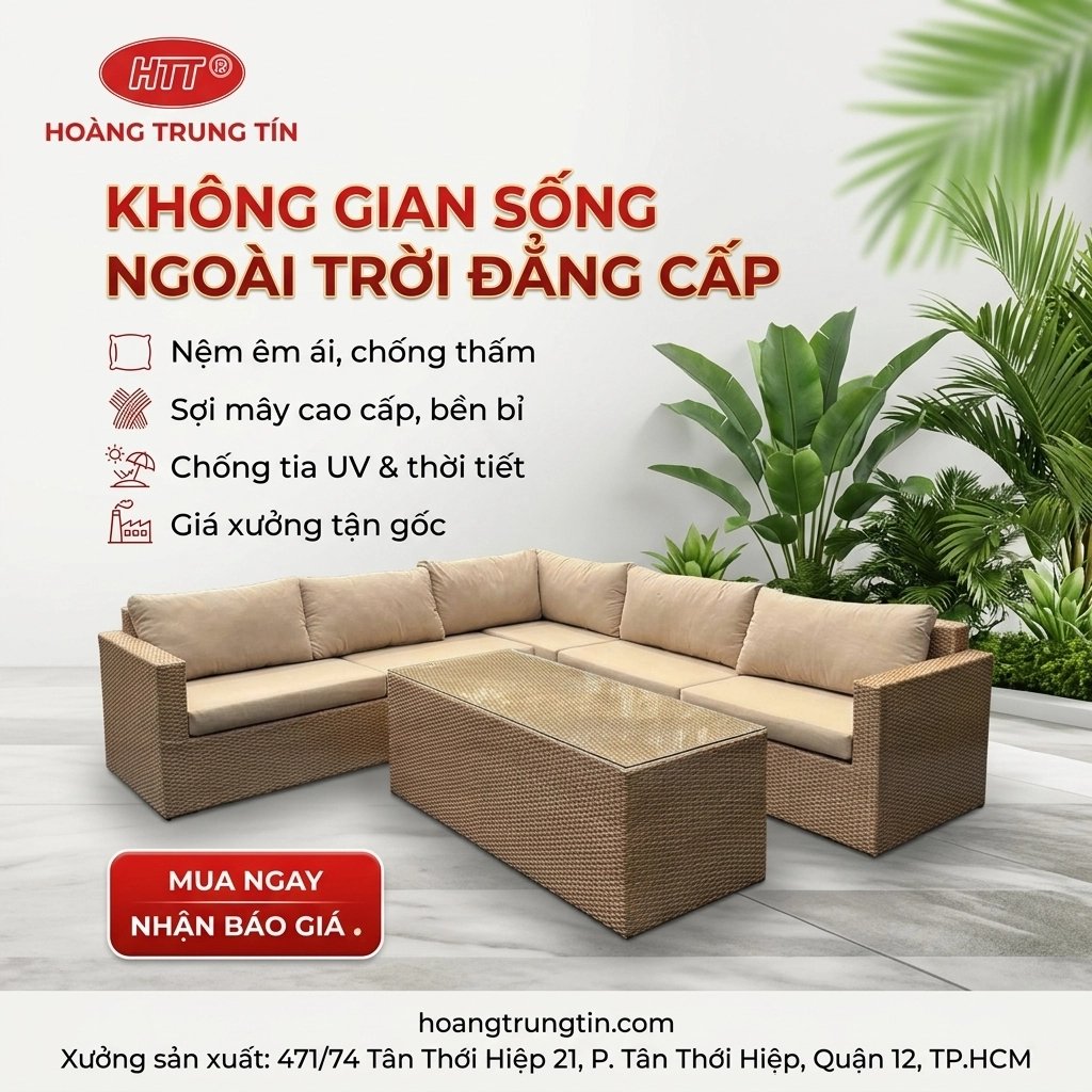 Sofa Nhựa Giả Mây HTT 02
