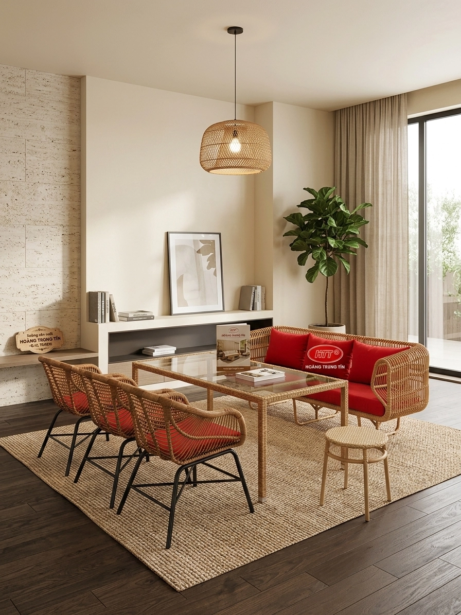 Sofa Nhựa Giả Mây HTT 03