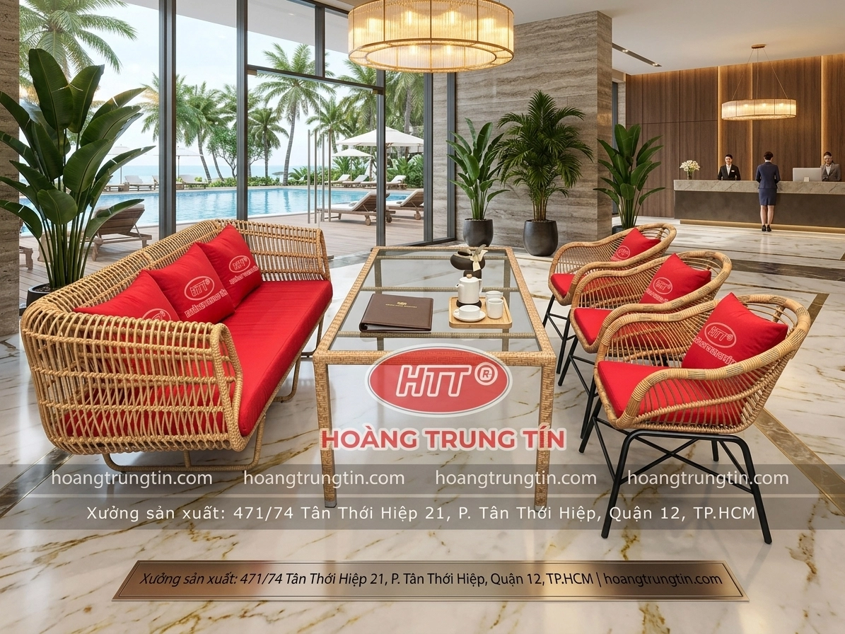 Sofa Nhựa Giả Mây HTT 03