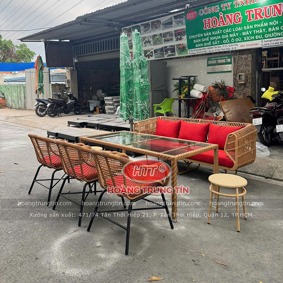 Sofa Nhựa Giả Mây HTT 03