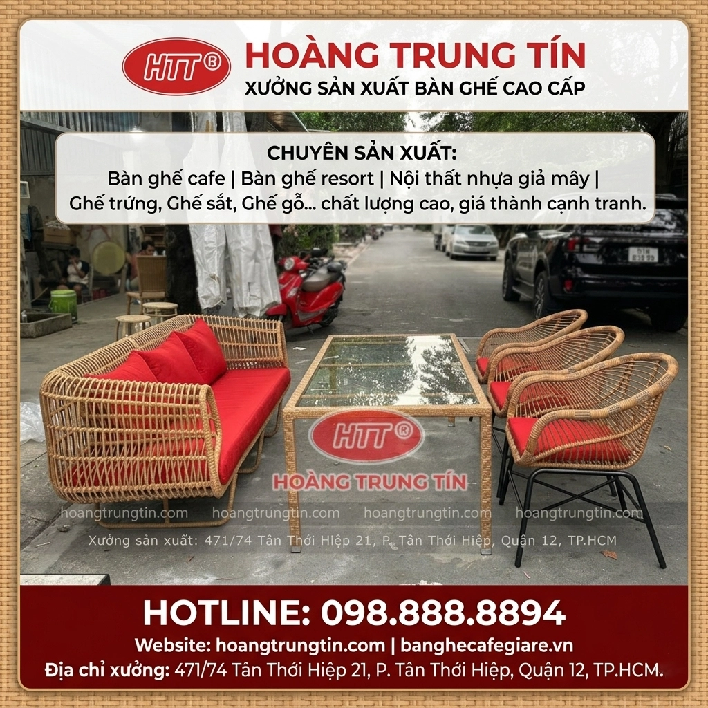 Sofa Nhựa Giả Mây HTT 03