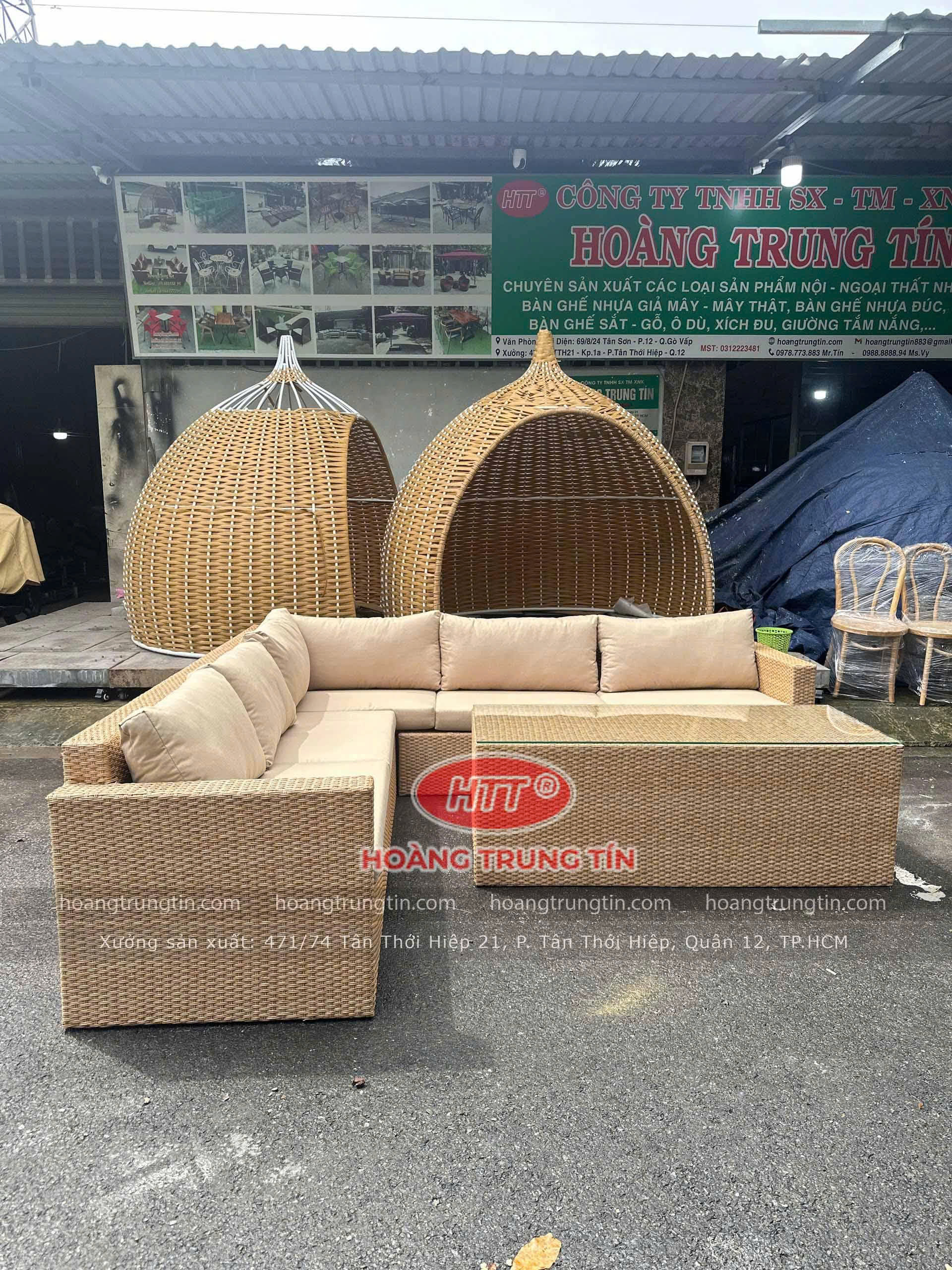 Sofa Nhựa Giả Mây HTT 02