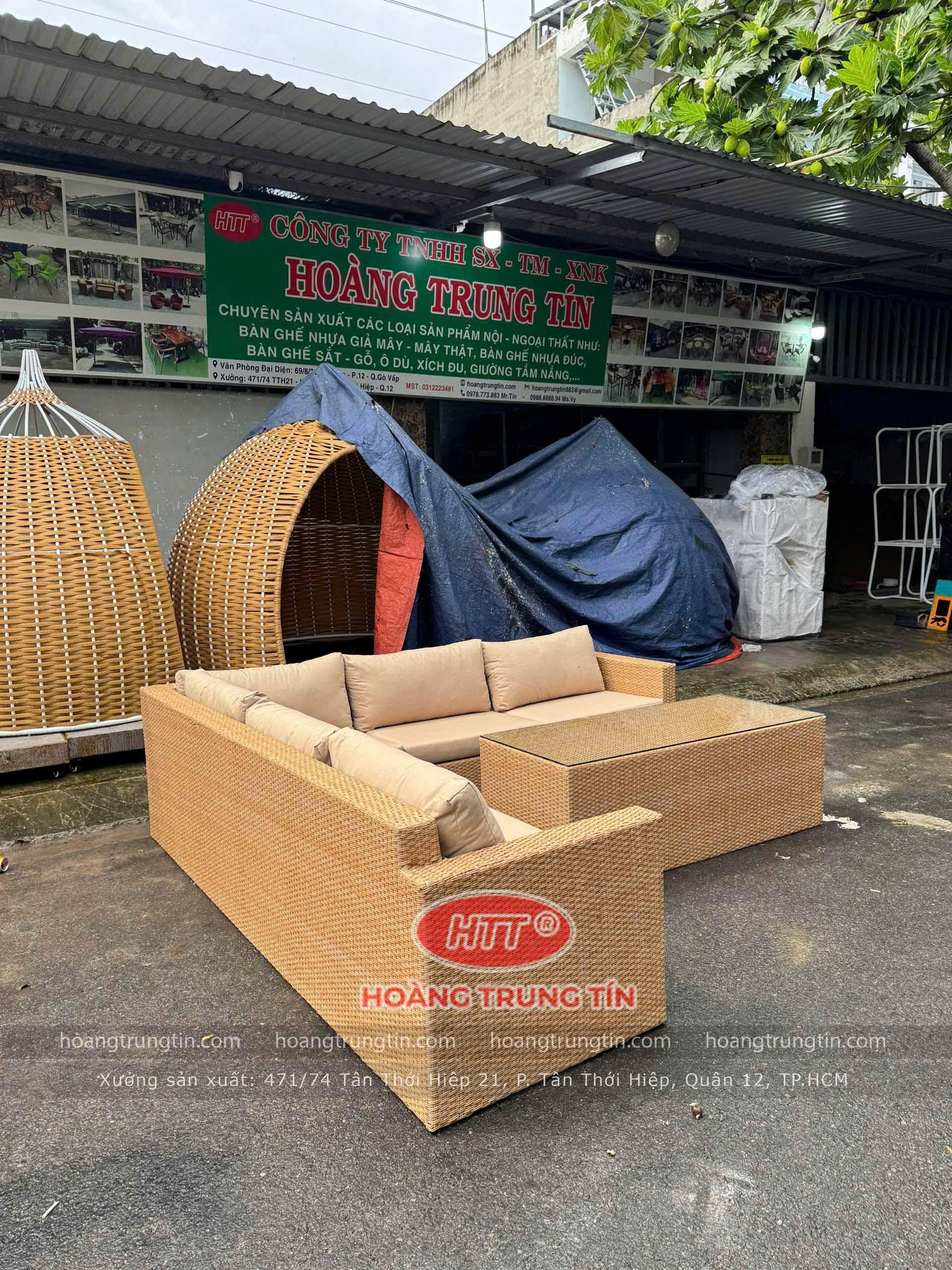 Sofa Nhựa Giả Mây HTT 02