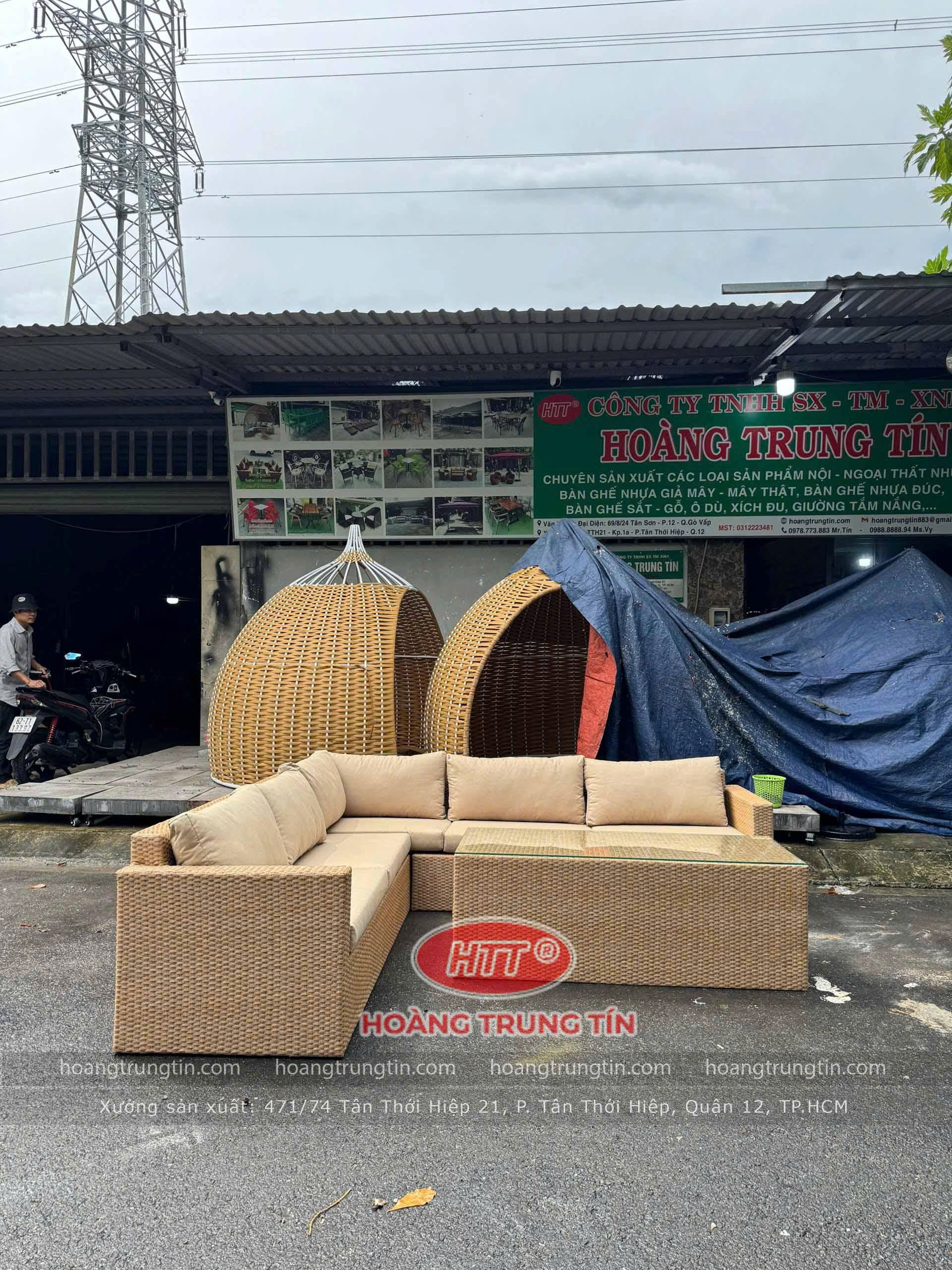 Sofa Nhựa Giả Mây HTT 02