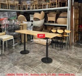 Bàn bar sắt gỗ HTT03