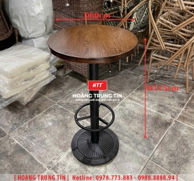 Bàn bar sắt gỗ HTT01