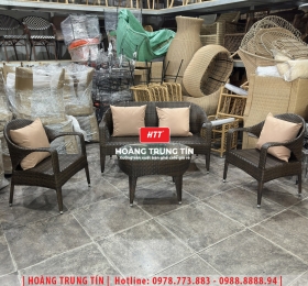Sofa đan nhựa giả mây HTT041