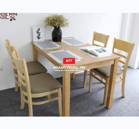 Bộ bàn ghế cafe gỗ nệm BCF010