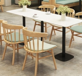 Bộ bàn ghế cafe gỗ nệm BCF011