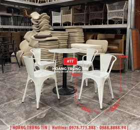 Bàn ghế cafe sắt ngoài trời HTT20