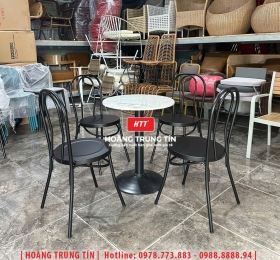 Bàn ghế cafe sắt ngoài trời HTT29