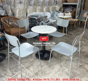 Bàn ghế cafe sắt ngoài trời HTT30