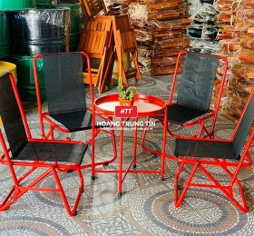 Bàn ghế cafe xếp  HTT004