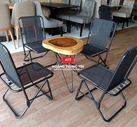 Bàn ghế cafe xếp  HTT005