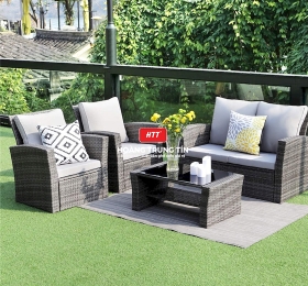 Mẫu Bàn ghế khách sạn mây nhựa