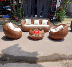 Bộ sofa cafe Mây Nhựa Cao cấp