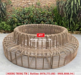 Sofa đan nhựa giả mây HTT051