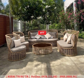 Sofa đan nhựa giả mây HTT053