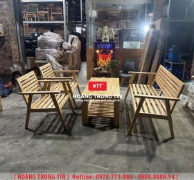 Sofa gỗ cafe cao cấp HTT01