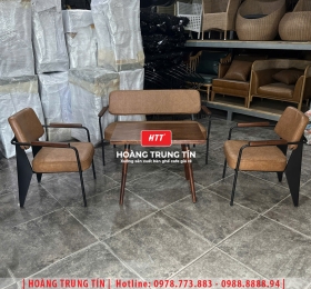 Sofa Napa cafe sắt nệm HTT01