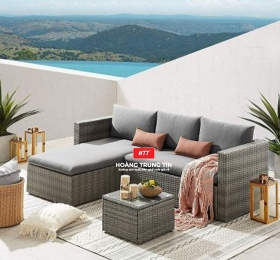 Bộ Sofa nhựa giả Mây Giá Thanh Lý