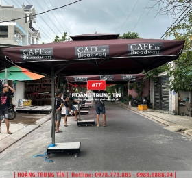 Dù che nắng lệch tâm vuông 3m HTT02