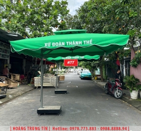 Dù che nắng lệch tâm vuông 3m HTT04